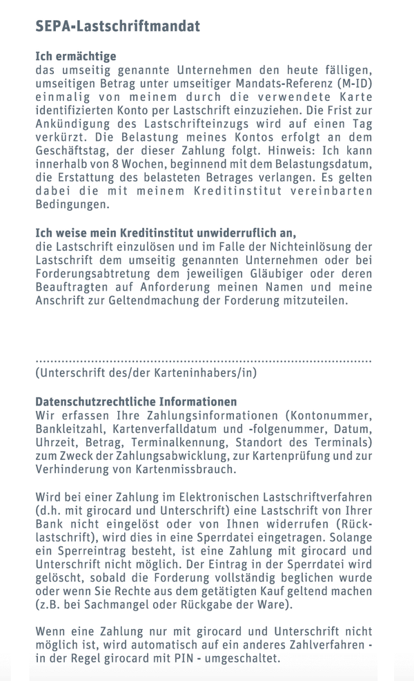 20 EC-Rollen 57x58x12, 40 m, ohne Bisphenol-A (BPA), mit SEPA Lastschrift-Aufdr.