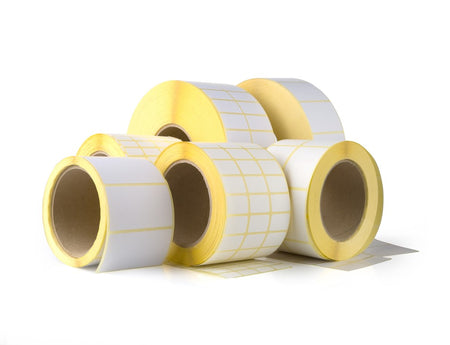 Thermoetiketten blanko 58x43x40, 24 Rollen